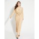 Women daily, basic vacation, dress, cotton solid color deep V